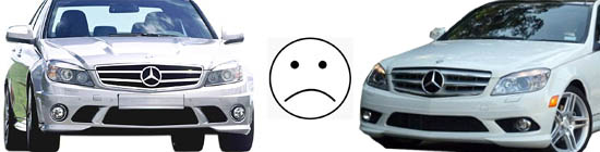 2008-2010 Mercedes W204 C Class LED Daytime Running Lights