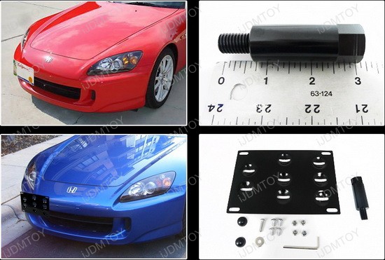 Honda s2000 front license plate mount #2