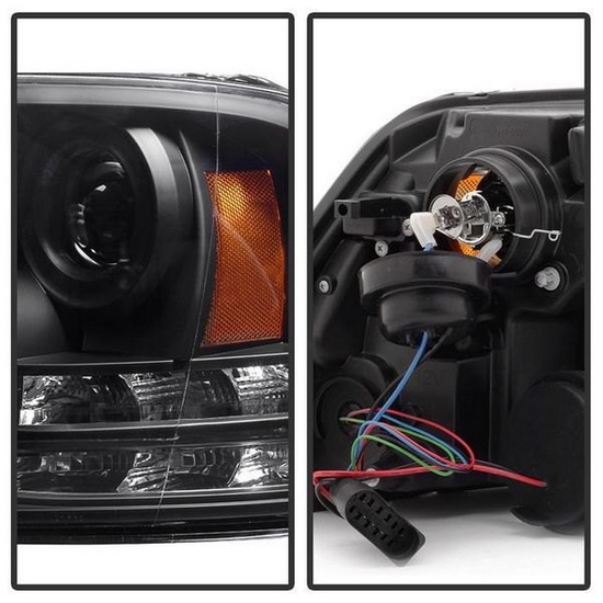 20132015 Dodge Ram Black Housing LED Projector Headlights