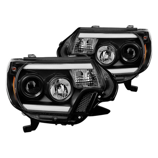 201215 Toyota Black Housing LED Projector Headlights