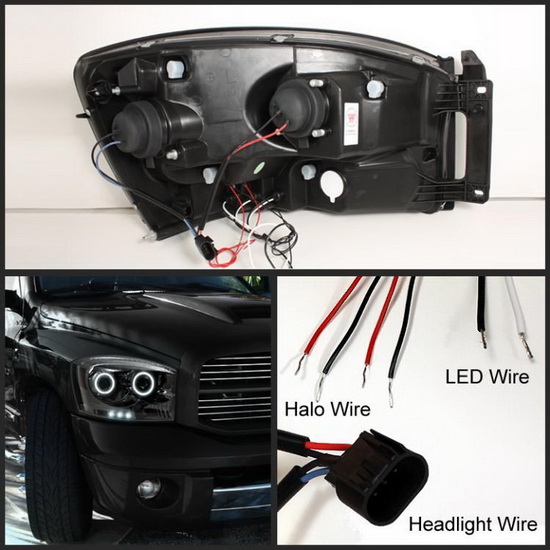 Spyder Auto 444-DR06-HL-SM Projector Headlight