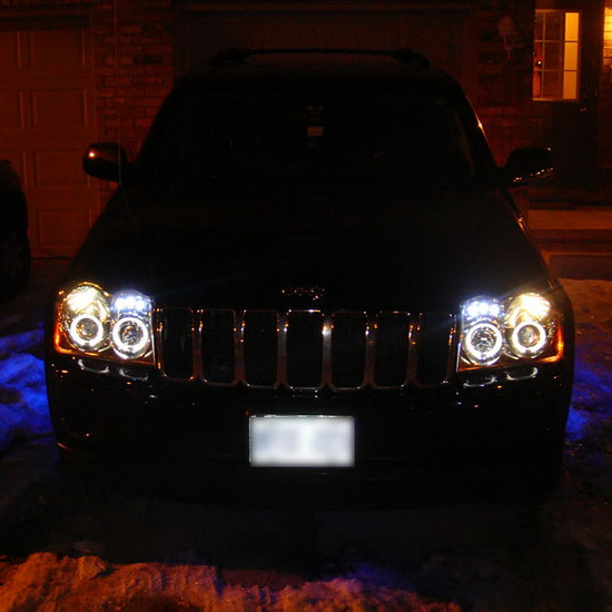 Aftermarket Jeep Parts >> 2005-07 Jeep Grand Cherokee Black LED Halo Projector ... Aftermarket Jeep Parts >> 2005-07 Jeep Grand Cherokee Black LED Halo Projector ...