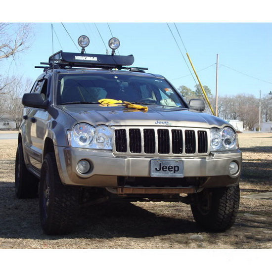 05 07 Jeep Grand Cherokee Chrome Led Halo Projector Headlights 2005 2007 Jeep Grand Cherokee Chrome Housing Led Halo Angel Eyes Projector Headlights
