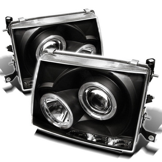 1997-00 Toyota Tacoma Black LED Halo Projector Headlights trailer plug wiring for 2000 tacoma 