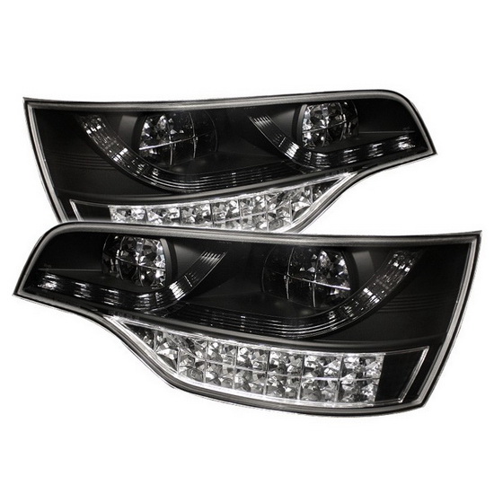 200709 Audi Q7 Black Housing LED Tail Lights