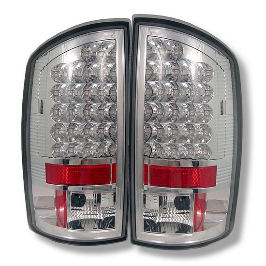 02 06 Dodge Ram 1500 2500 3500 Chrome Housing Led Tail Lights 2002 2006 Dodge Ram 1500 2500 3500 Chrome Housing Led Tail Lights