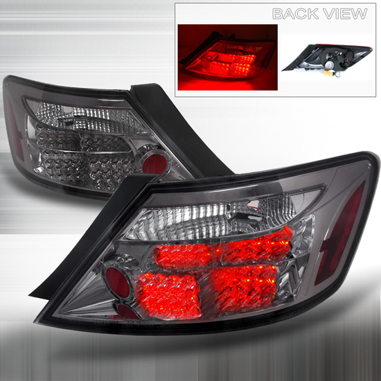 06-08 Honda CIVIC 2DR Smoked Lens LED Tail Lights