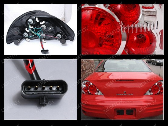 99 05 Pontiac Grand Am Altezza Style Chrome Euro Tail Lights