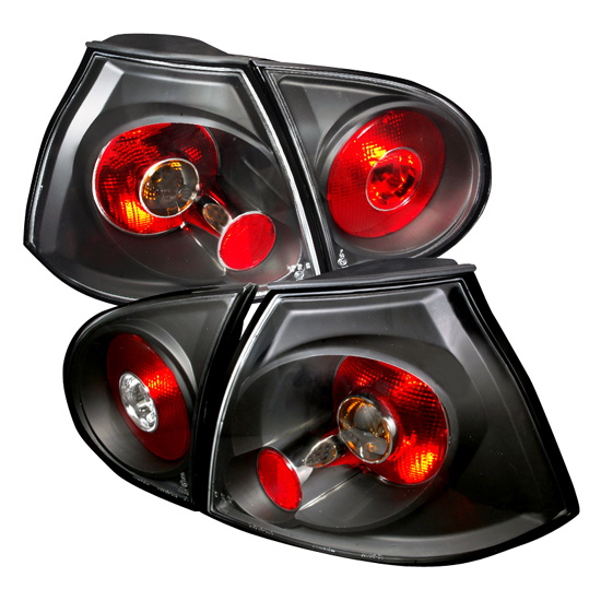 06-09 Volkswagen GOLF RABBIT GTI BASE Black Housing Euro Style Altezza Tail Lights