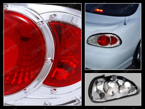 97 03 Pontiac Grand Prix Red Led Tail Lights