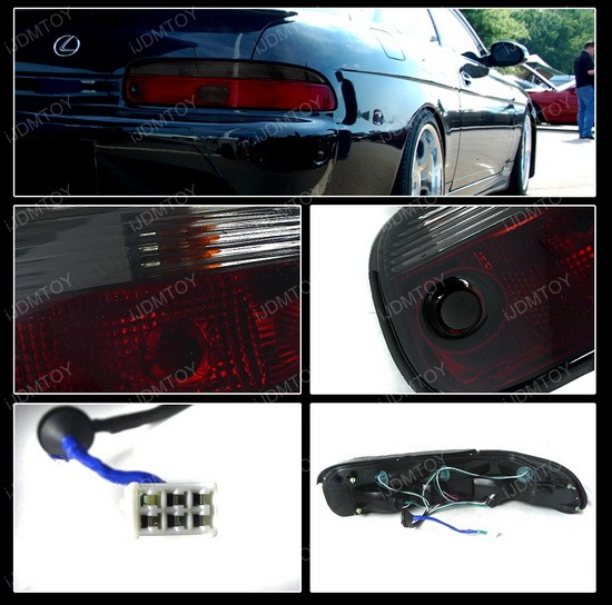 9294 Lexus SC300 Altezza Style Red/Clear Euro Taillight Tail Lamps