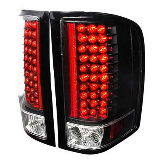 0708 Chevrolet SILVERADO Black Housing LED Taillight Tail Lamps