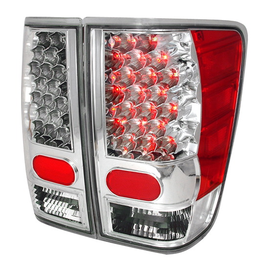 20042011 Nissan TITAN Chrome Housing LED Tail Lights