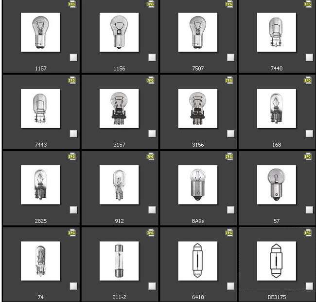 Auto Bulb Types