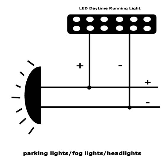 Led Daytime Running Lights And Diagram For Finding Acc 12v