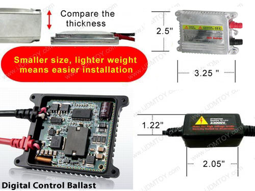 Osram Powered Digital Control Ultra Slim Ballast HID Conversion Kit, size H1 H3 H4 H7 H11 H13 9004 9005 9006 9007 9008 9145 9012 5202