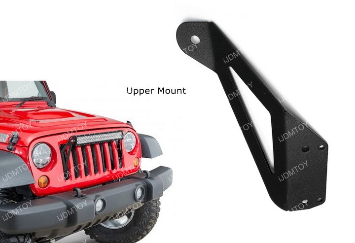 2007-2017 Jeep Wrangler JK Front Grille Mount LED Light Bar Install —  