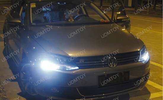 Car LED DRL Waterproof ABS Super Bright 12V LED Daytime Running Light For For VO