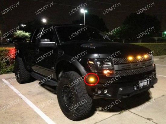 Ford raptor grille marker lights #6