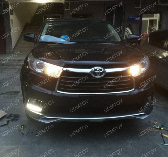 Toyota Highlander High Led Fog Lights Daytime Drl Kit Toyota Highlander Led Daytime Running Lights
