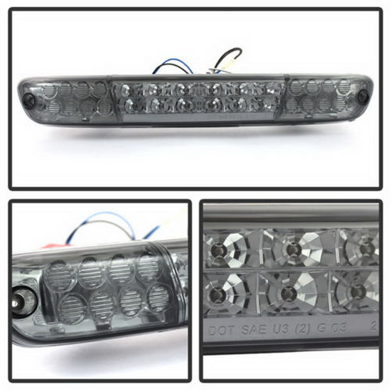 04-13 Chevy Colorado Chrome Lens LED 3rd Brake Light Assembly