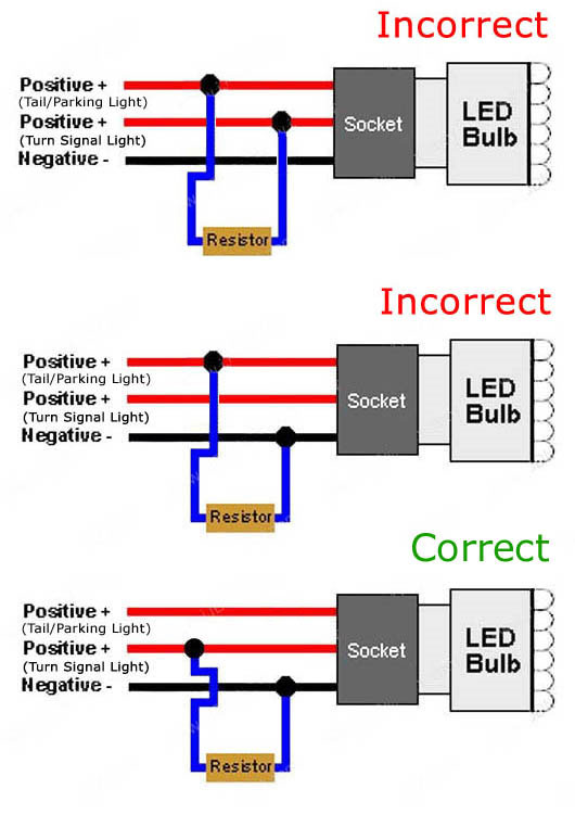 50W 6Ohm LED Load Resistors | LED Turn Signal Lights Hyper ... 1999 chevrolet lumina wiring schematic 